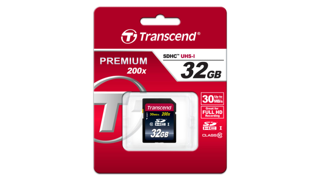 Transcend Premium SDHC SD-Karte 32 GB Class 10, MLC