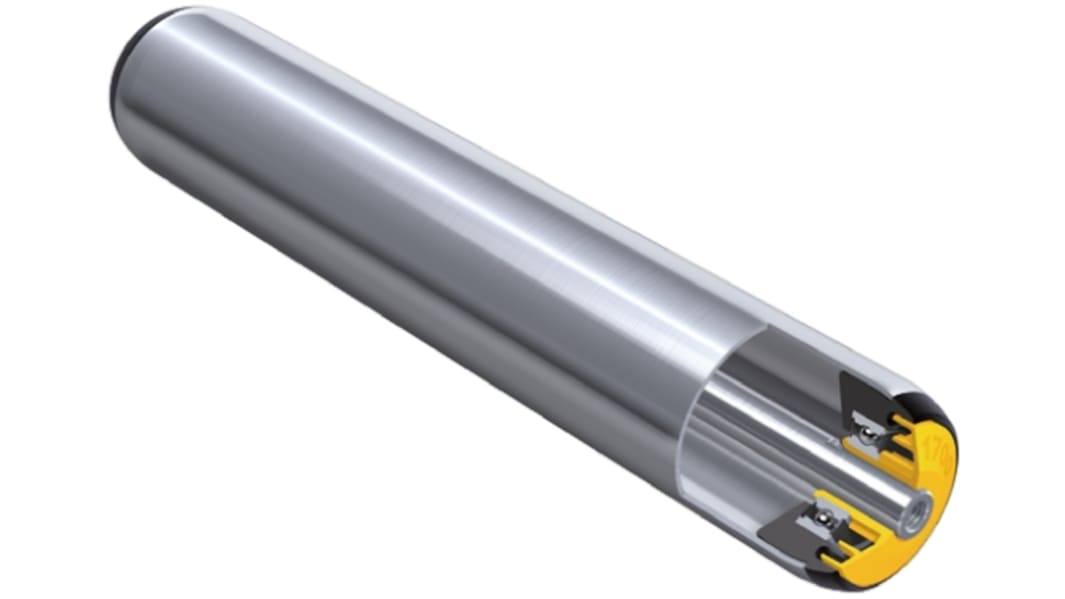 Interroll Round Conveyor Roller Female 60mm Dia. x 650mm L, 3000N Load Capacity, 12mm Spindle, 660mm Overall Length