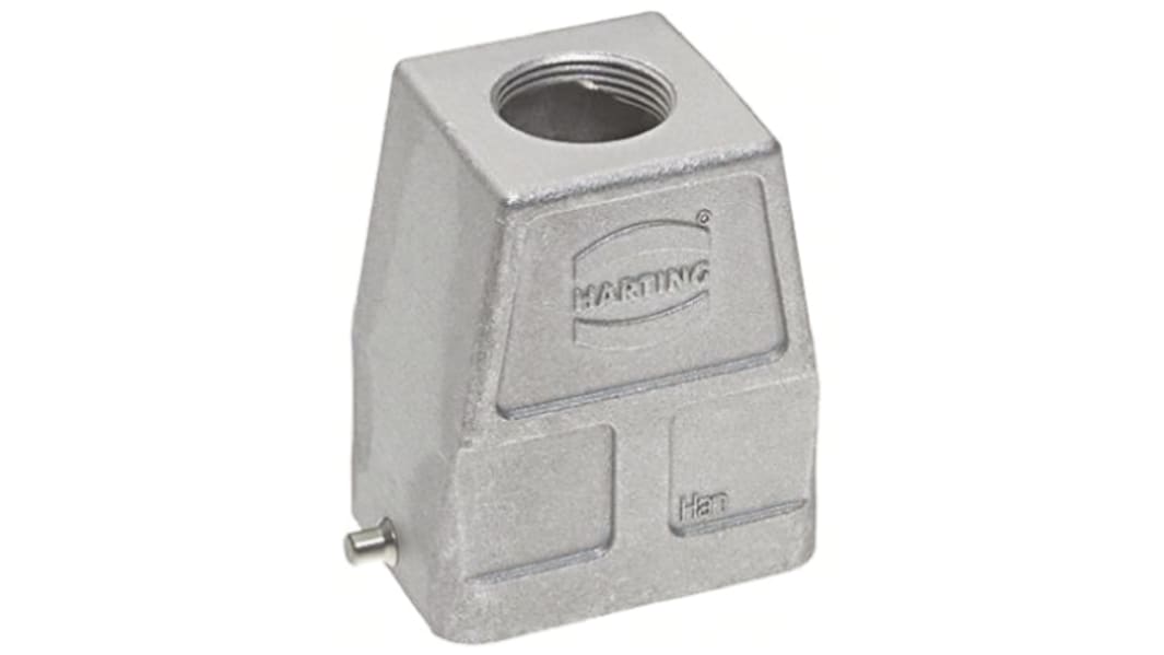 HARTING Han EMC Heavy Duty Power Connector Hood, M25 x 1.5 Thread, Top Entry