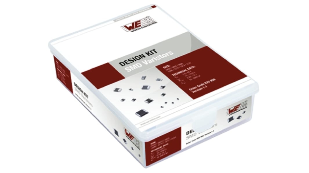 Kit de conception, Wurth Elektronik, 825998, 630 pièces , contient: Varistance SMD