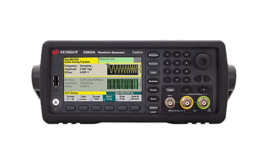 Keysight Technologies 33520B Function Generator, 1μHz Min, 30MHz Max, FM Modulation, Variable Sweep
