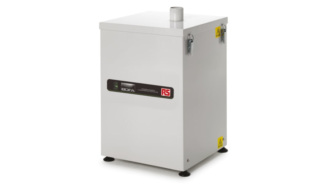 RS PRO T15, 230V ac Solder Fume Extractor, HEPA H13, 400W, UK