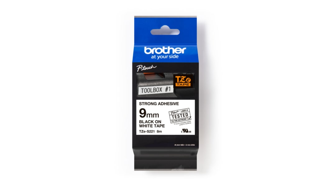 Brother Beschriftungsband Schwarz für , für Serie E 550 W VP, H 100 LB, H 100 R, H 101 GB, H 105, H 105 WB, H 107 B, H
