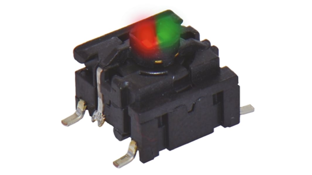 Interrupteur tactile MEC, SPST, 10.10 x 10.10 x 6.4mm avec Couvercle