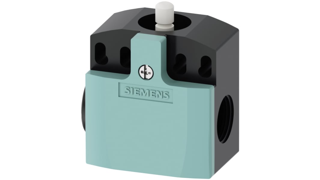 Siemens 3SE5 Endschalter, Runder Stößel, 2 Schließer / 1 Öffner, Kunststoff Anschluss M20