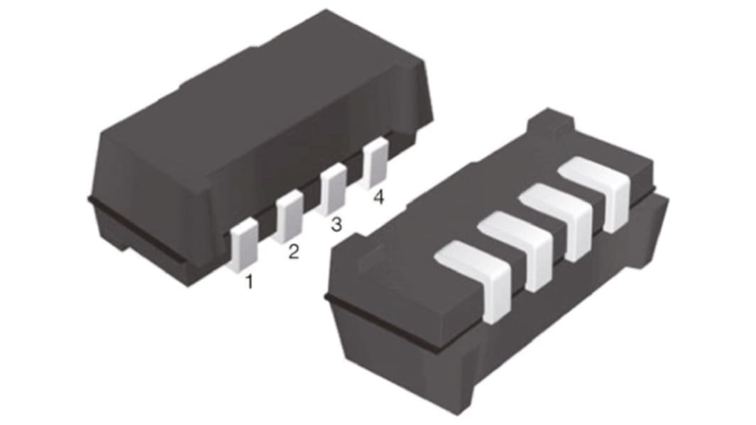 Vishay Infrarot-Empfänger 2.5 → 5.5 V 4- Pins, 950nm 38kHz Fotodetektor, Vorverstärker, max. Bereich 45m ±50 °