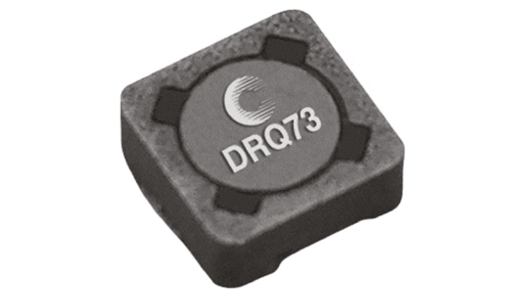 Inductor de montaje en superficie bobinado Cooper Bussmann, 47 μH, ±20%, núcleo de Ferrita, apantallado 73, SRF:100kHz,