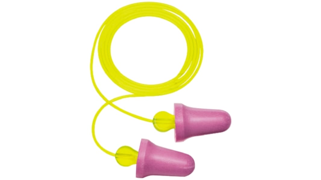3M No-Touch Series Purple Reusable Corded Ear Plugs, 29dB Rated, 100 Pairs