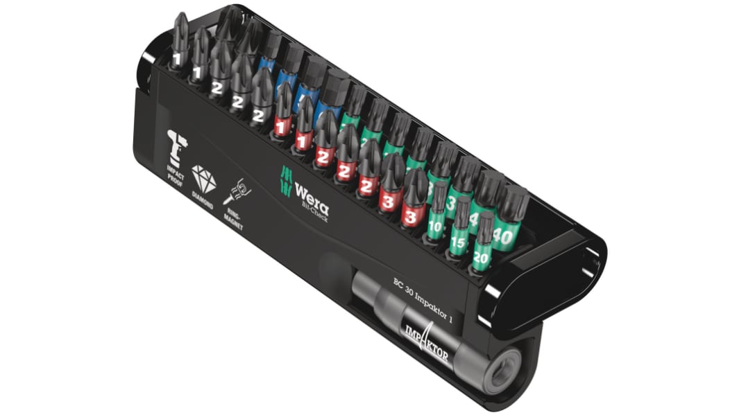 Wera Impact Bit Set 31 Pieces, Hexagon