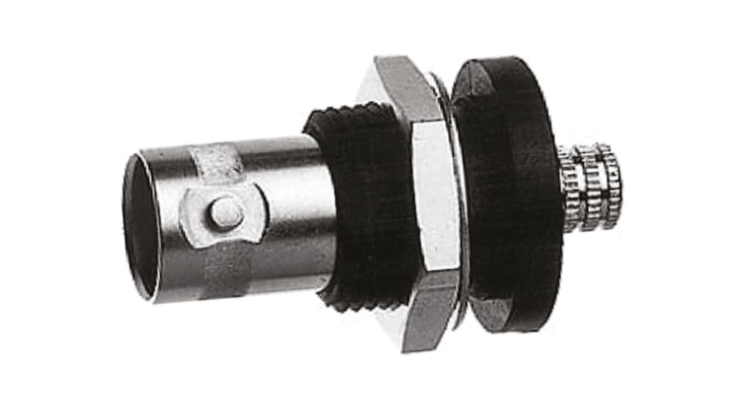 Telegartner, Jack Panel Mount BNC Connector, 75Ω, Clamp, Crimp Termination, Straight Body