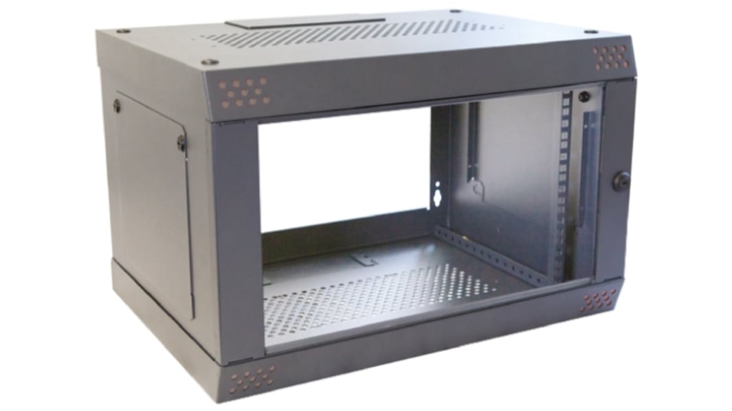 Armario para servidor 9U CAMDENBOSS, serie CamRack QX, de Acero Gris, 517 x 580 x 421mm