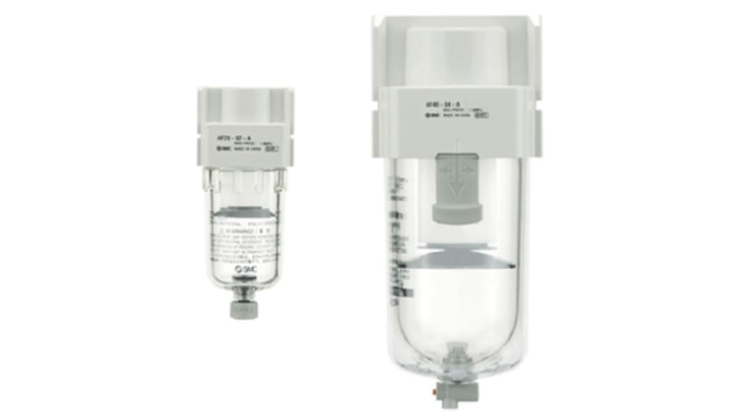 Filtre pneumatique SMC AF, Filtration 5μm, G 1/4, 15 Bars
