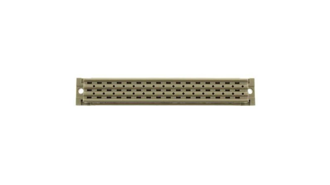 ERNI DIN 41612 48 Way 5.08mm Pitch, Type F Class C2, 3 Row, Straight DIN 41612 Connector, Socket