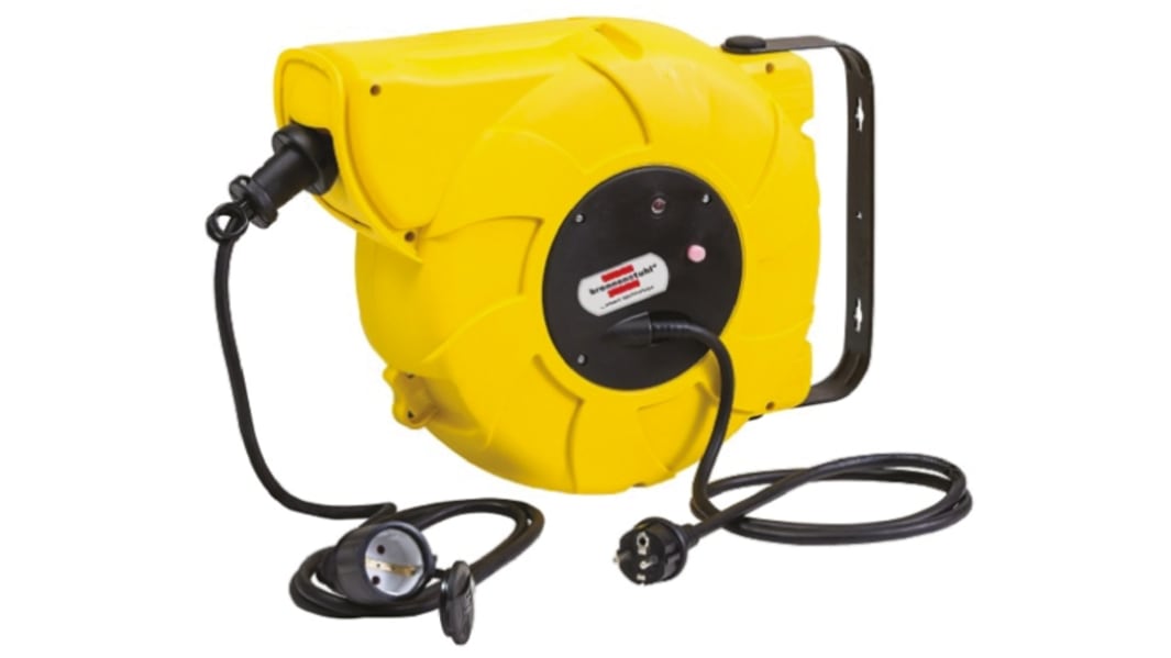 brennenstuhl 16m 1 Socket Type F - German Schuko Cable Reel Cassette Reel, 230 V, IP44