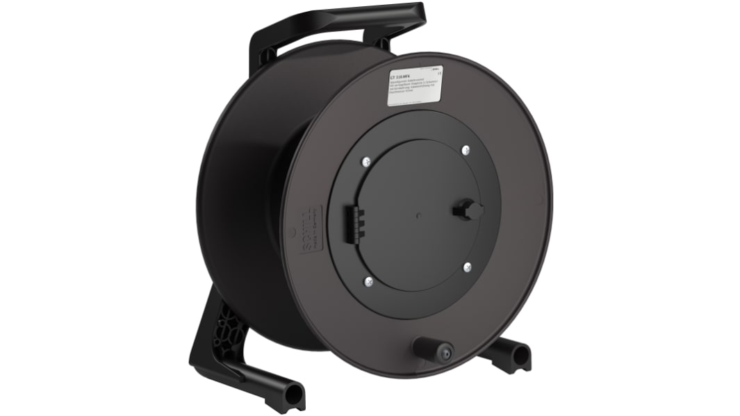 Avvolgicavo vuoto RS PRO, Avvolgicavo vuoto, in Gomma, 1 ripiano, dimensioni 367 x 229 x (Dia.) 310mm
