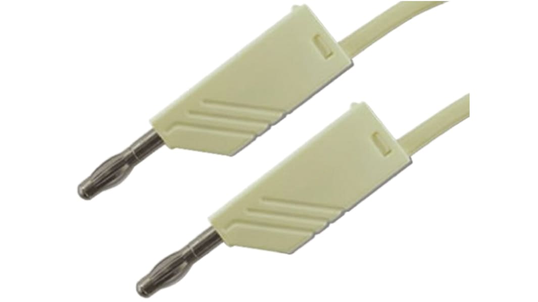 Hirschmann Test & Measurement, 32A, 30 V ac, 60V dc, White, 2m Lead Length