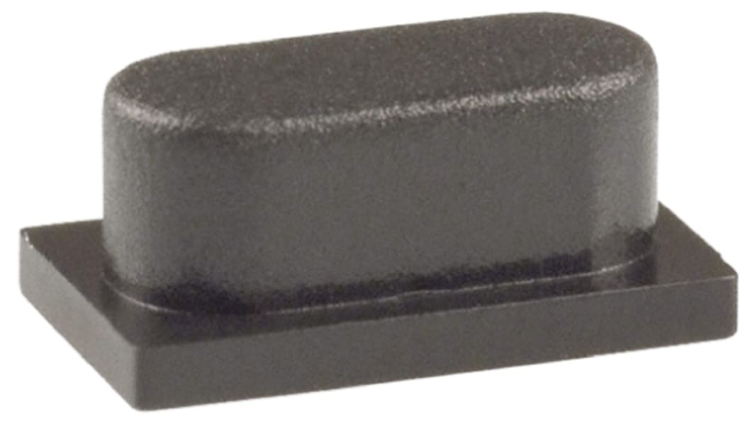 C & K Black Push Button Cap for Use with KSA & KSL Series Sealed Tact Switch