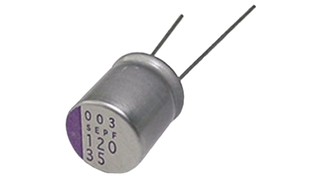 Panasonic ポリマーコンデンサ,SEPC,270μF,10V dc,10SEPC270MD