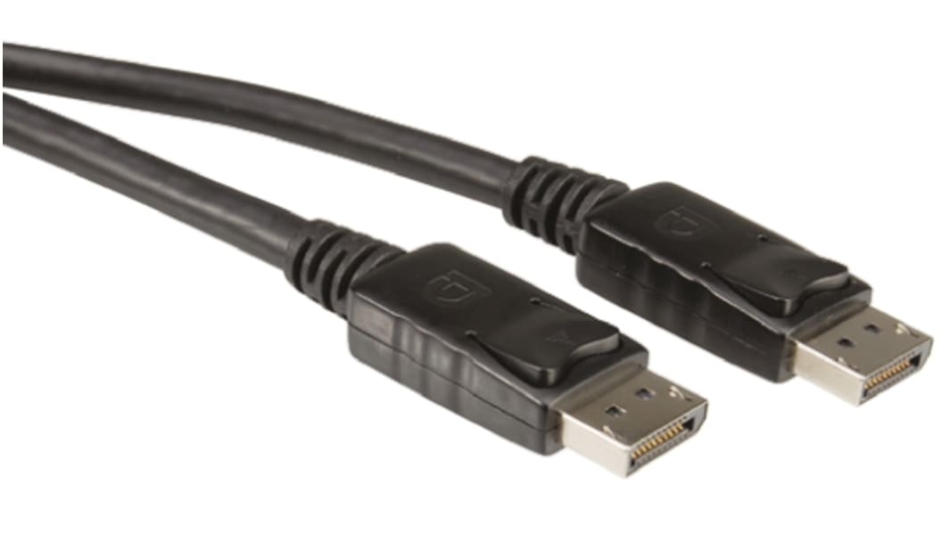 Roline Sort kabel, Han til Han, 3m