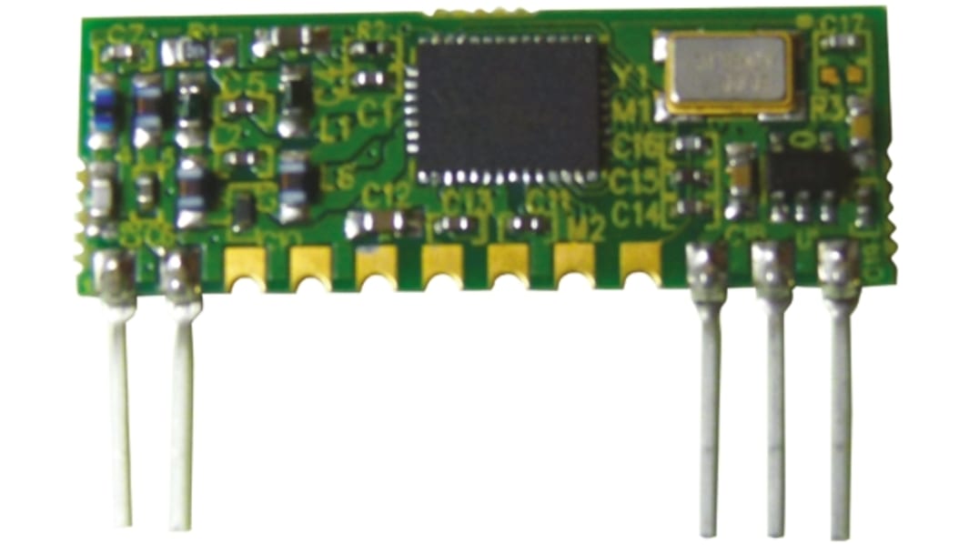 Módulo RF, 434MHZ, 57kbit/s, 2.2 → 12V, Potencia +13dBm, Sensibilidad -121dBm