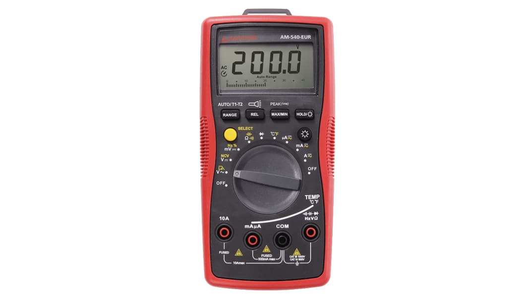 Multímetro Amprobe AM-540-EUR, 1000V ac/1000V dc, 10A ac/10A dc, CAT III, CAT IV