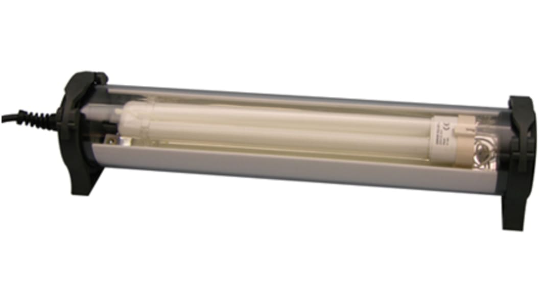 Lámpara para maquinaria Fluorescente compacto EDL Lighting Limited, 240 V ac, 36 W, cable de 2.7m, IP67