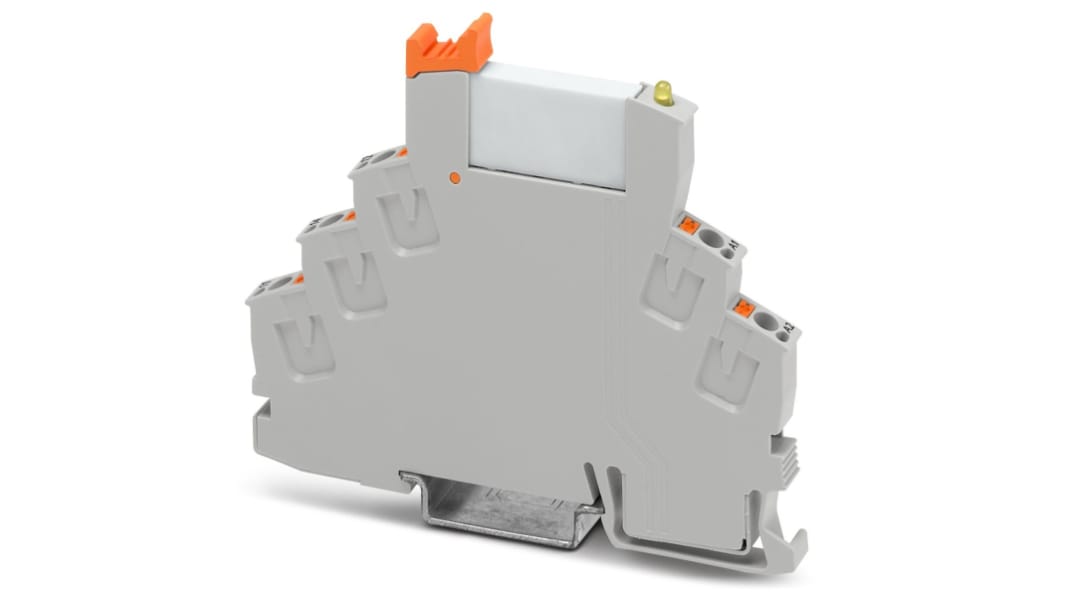 Phoenix Contact RIF-0-RPT-24DC/21 Series Interface Relay, DIN Rail Mount, 24V dc Coil, SPDT, 1-Pole