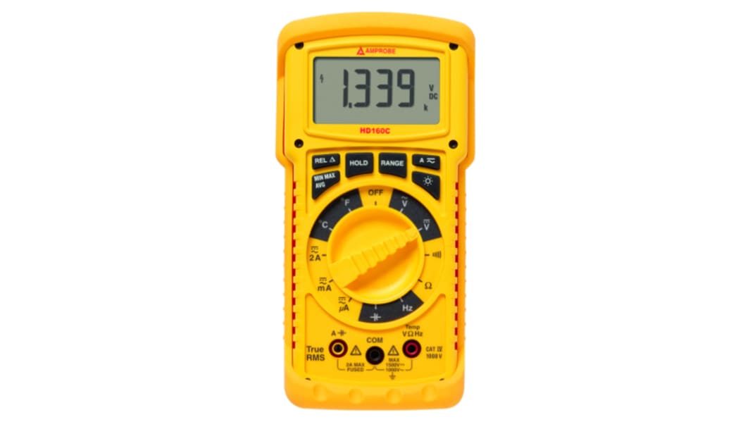 Amprobe HD160C Multimeter, 2A ac, 1000V ac, RSCAL kalibreret