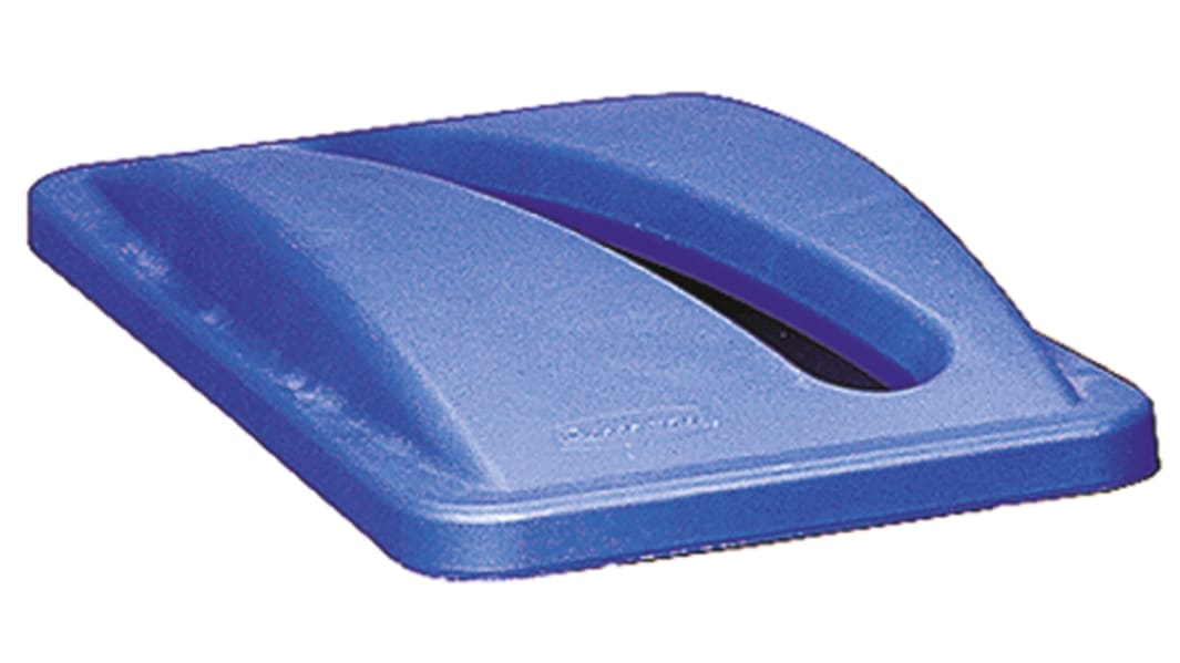 Tapa para contenedor Rubbermaid Slim Jim de Plástico Azul, para usar con Contenedor Slim Jim, Ø 519mm, alt. 70mm