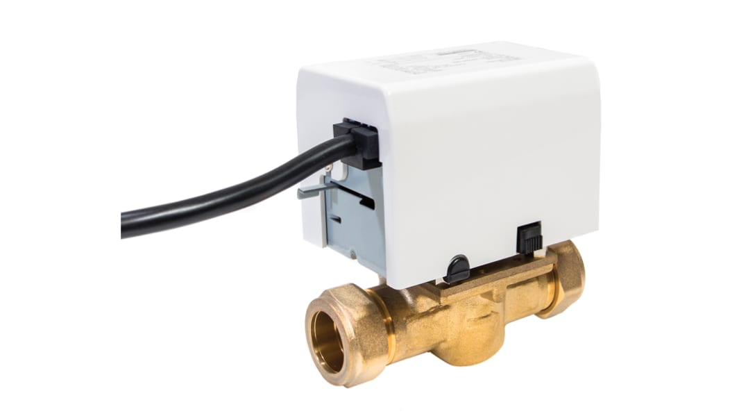 Valvola motorizzata in Ottone Reliance Water Controls, 220 → 240 V, 0,69 bar max, 2 porte, compatibile con tubo