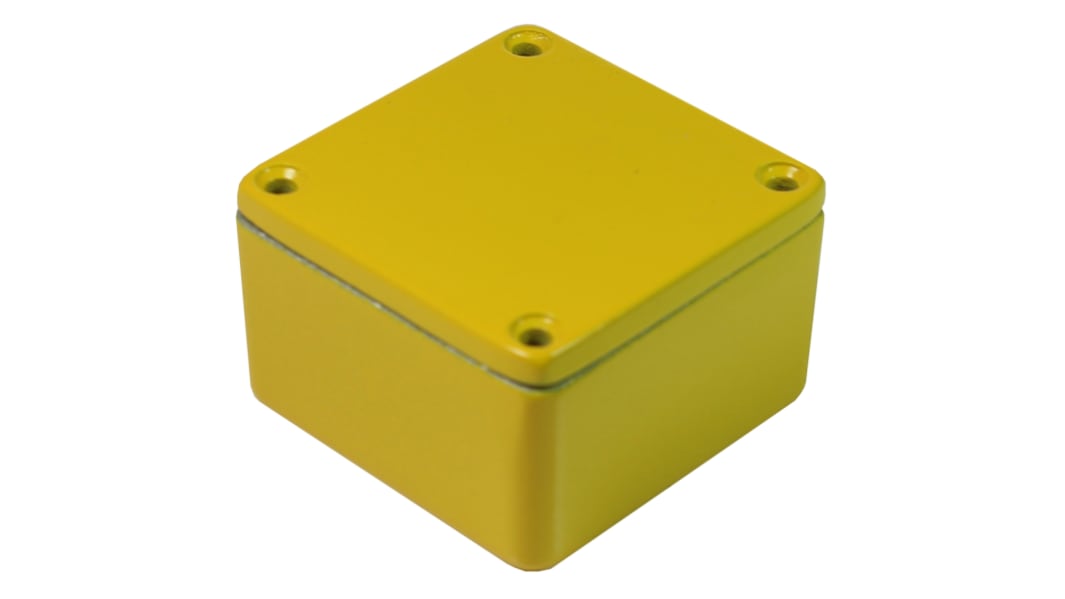 CAMDENBOSS 5000 Series Yellow Die Cast Aluminium Enclosure, IP54, Yellow Lid, 192 x 112 x 61mm