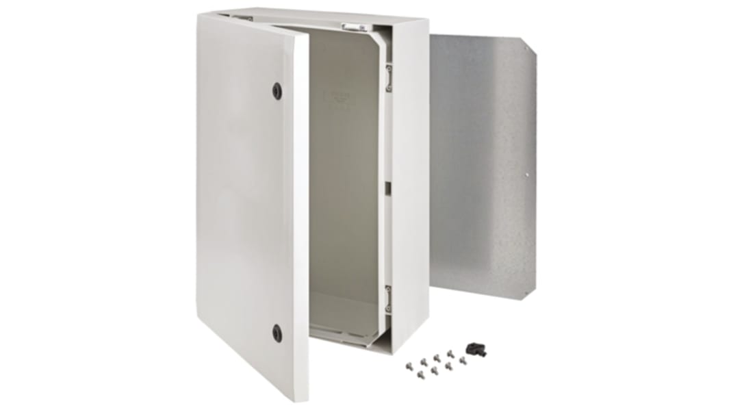 Coffret mural Fibox ARCA en Polycarbonate, Hauteur 600 mm, Largeur 400 mm, Profondeur 210mm, Gris, IP66