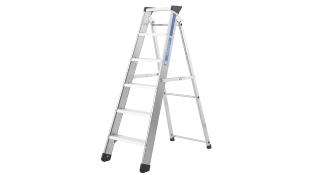 Zarges Aluminium 12 steps Step Ladder, 2.6m open length