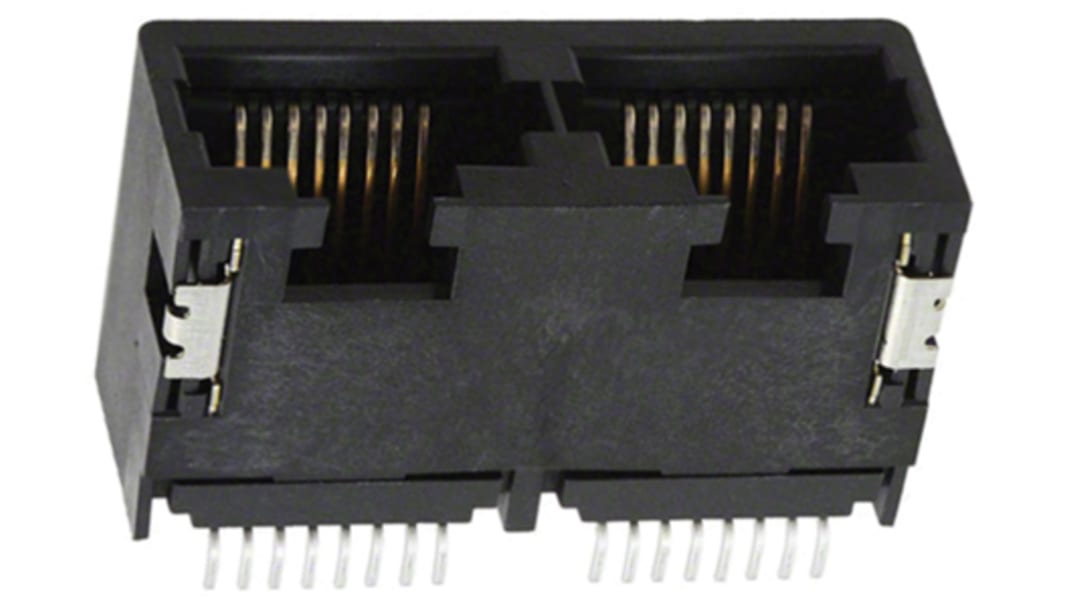 Connettore RJ45 Femmina Molex Cat3, Cat4, 8P8C vie, Montaggio superficiale