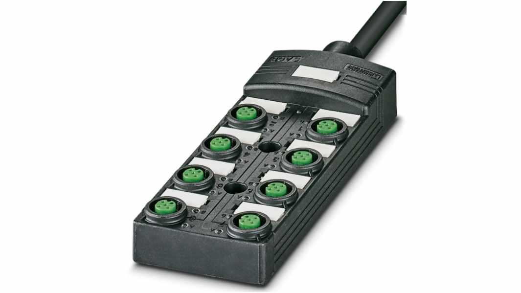 Phoenix Contact SACB Series Sensor Box, M12, 10m cable, 5 way, 8 port