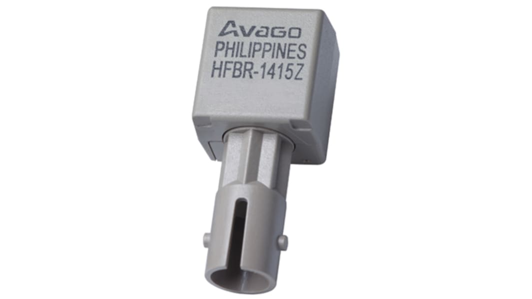 Transmisor de Fibra Óptica Broadcom, λ 820nm, velocidad datos 160MBd, conector ST, mont. pasante de 8 pines