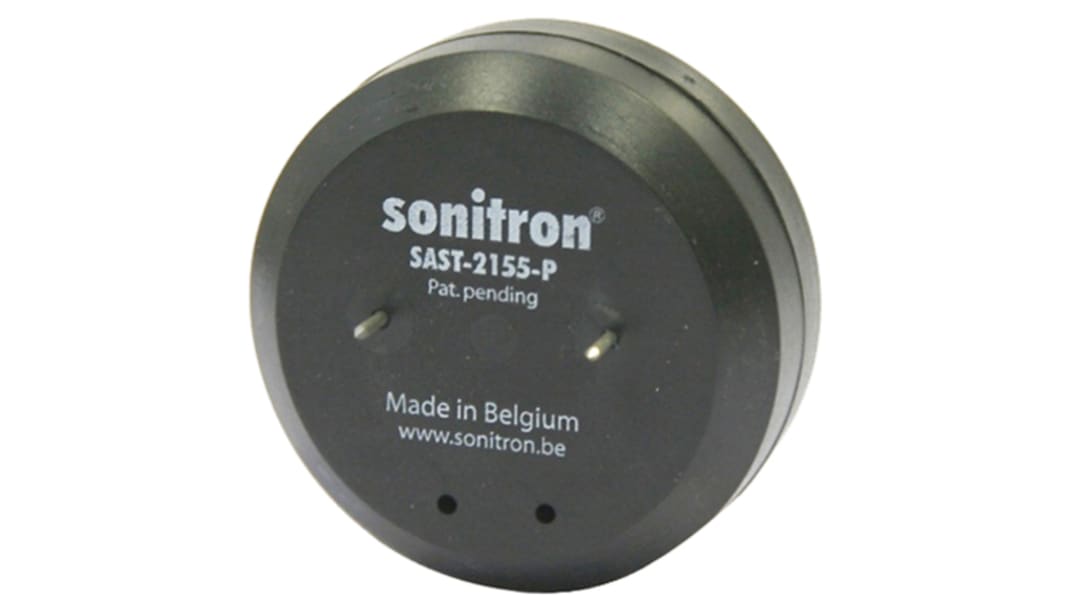 Trasduttore del cicalino piezoelettrico Sonitron, 40V ca, Ø 54mm, 100dB, tono Intermittente, Montaggio a pannello