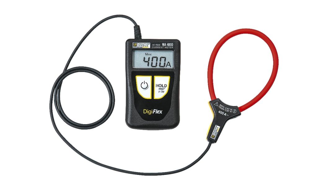 Pince multimètre MA400D-170 Chauvin Arnoux, 399.9A c.a., Etalonné RS