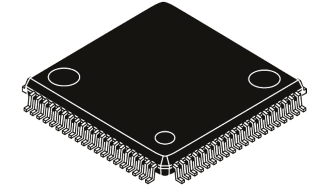 NXP HCS12 マイコン, HSC12, 25MHz, 64 kB, フラッシュ, 80-Pin QFP