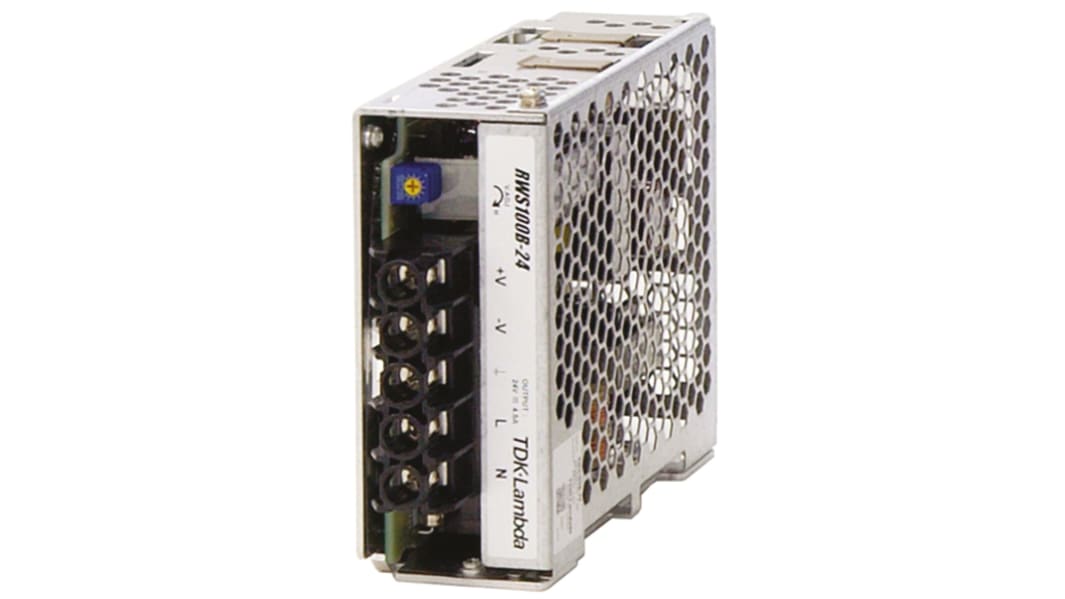 TDK-Lambda Switching Power Supply, RWS100B-48, 48V dc, 2.1A, 100.8W, 1 Output, 120 → 370 V dc, 85 → 265 V