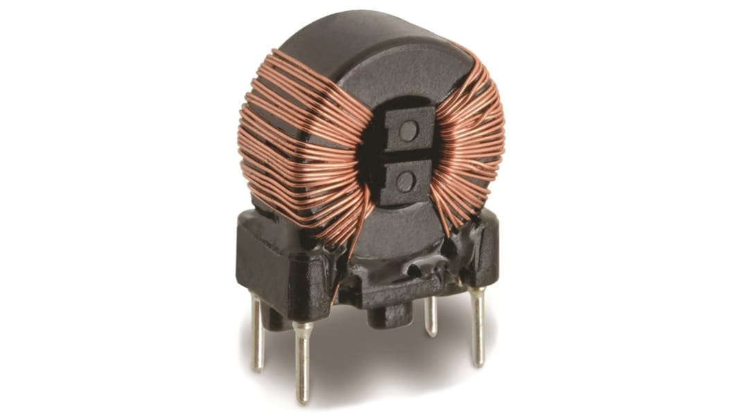 Wurth Elektronik WE-CMBNC コモンモードチョーク, 2 x 8 mH, 1A, ナノ結晶コア, -30 → +50%, スルーホール