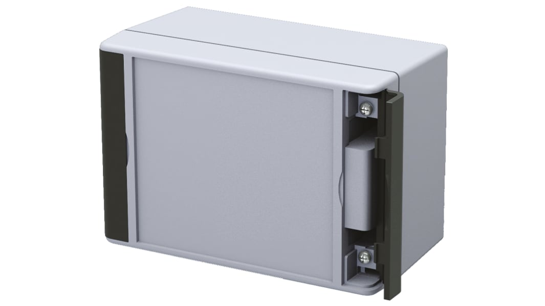 ROLEC Techno Plus Series Grey Plastic Enclosure, IP67, Grey Lid, 130 x 90 x 70mm