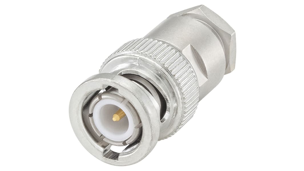 Rosenberger BNC Series, Plug Cable Mount BNC Connector, 50Ω, Clamp Termination, Straight Body