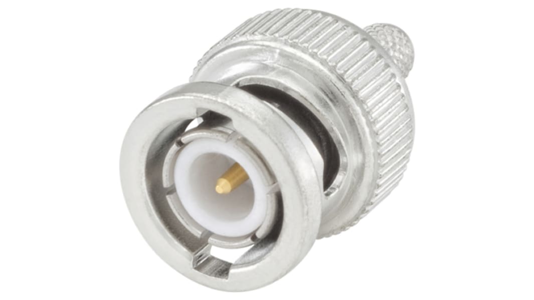Rosenberger BNC Series, Plug Cable Mount BNC Connector, 50Ω, Crimp Termination, Straight Body