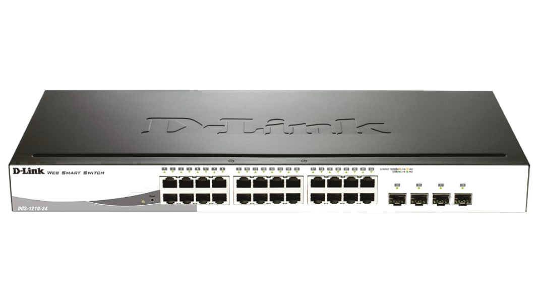D-Link 28-Port Gigabit Smart Managed Switch Ethernet-Switch Rackmontage 28-Port Smart 10/100/1000Mbit/s 440 x 140 x 44mm