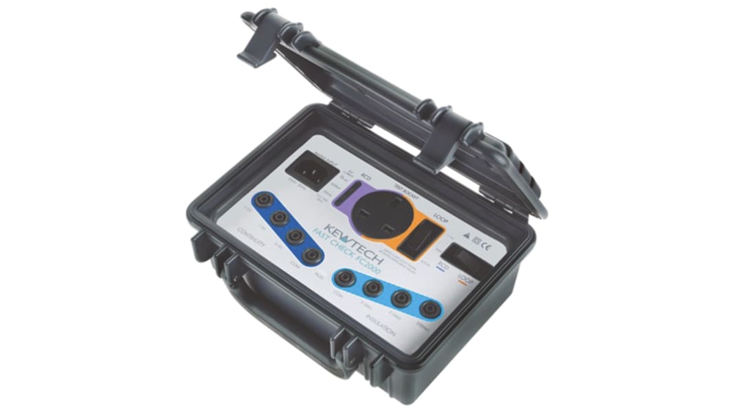 Kewtech Corporation FC2000 Loop Impedance & RCD Combined Tester, Loop Impedance Test Type 2 Wire 1000V, RCD Test Type