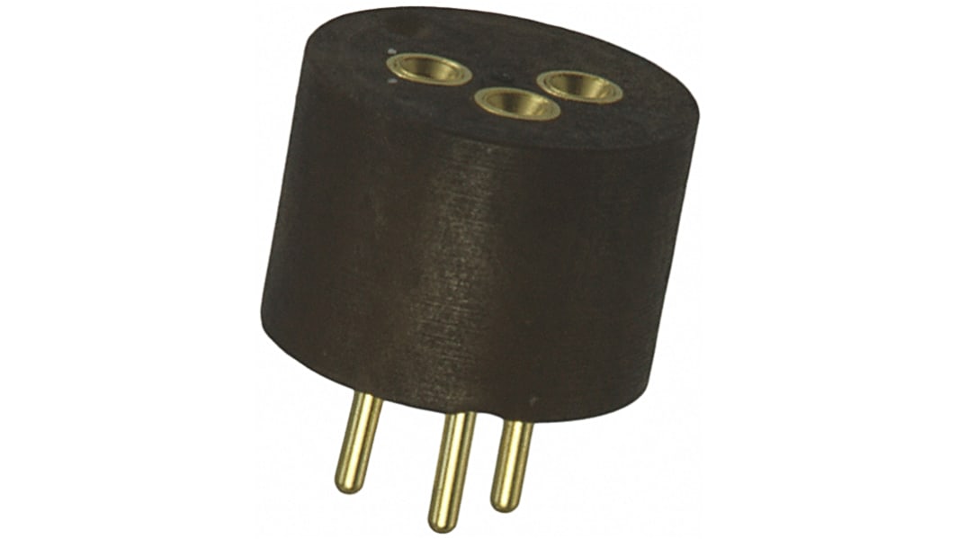 Support de circuit intégré TE Connectivity, 3 contacts Femelle