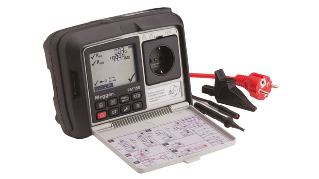 Megger Godkendt/kasseret PAT PAT 120-DE PAT-tester, Test Type: Class I, Class II