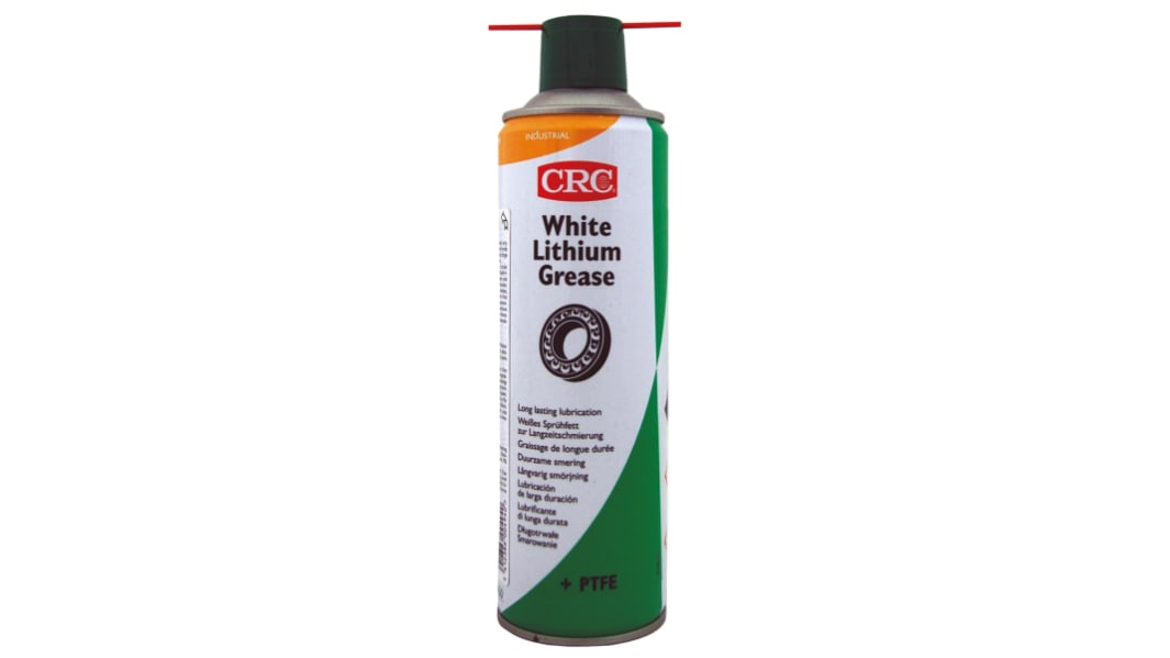 Grasa lubricante de Litio CRC WHITE LITHIUM GREASE, Aerosol de 650 ml / 500 ml