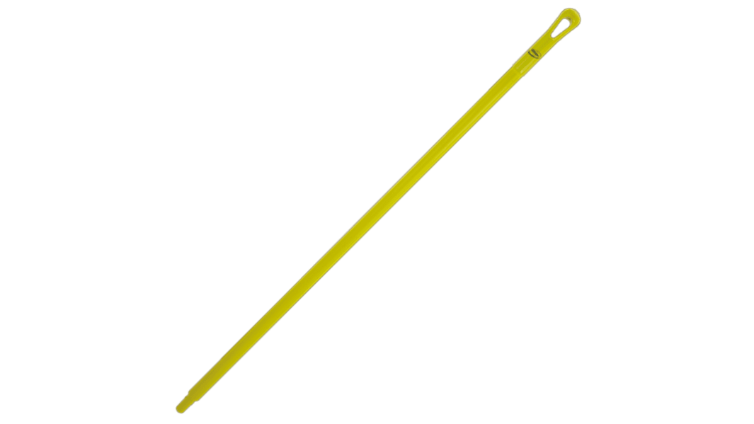 Mango para fregona Vikan de Polipropileno, color Amarillo, long. 1.3m, Ø 34mm